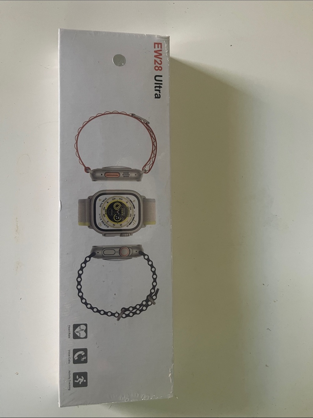 Smartwatch - Silver with Beige Band